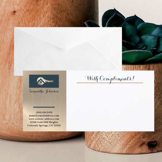 Gouden Sleutel Blue Spruce Makelaar Met Compliment