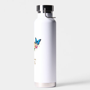 Gouden Sleutel en Vlinder Inspirerende Waterfles
