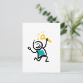 Gouden sleutel feestdagenkaart (Staand voorkant)