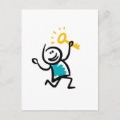 Gouden sleutel feestdagenkaart (Voorkant)