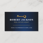Gouden Sleutel Foto Real Estate Agent QR Code Mari Visitekaartje (Voorkant)