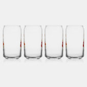 Gouden Sleutel met Rozenbloemen Blikvorm Glas (Rechts)