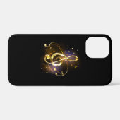 Gouden Sleutel Muziek Case-Mate iPhone Case (Achterkant (horizontaal))