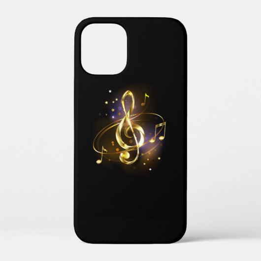 Gouden Sleutel Muziek Case-Mate iPhone Case (Achterkant)