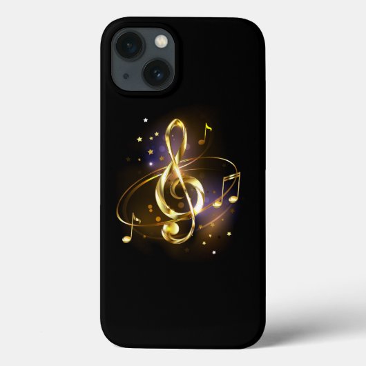 Gouden Sleutel Muziek Case-Mate iPhone Case (Achterkant)
