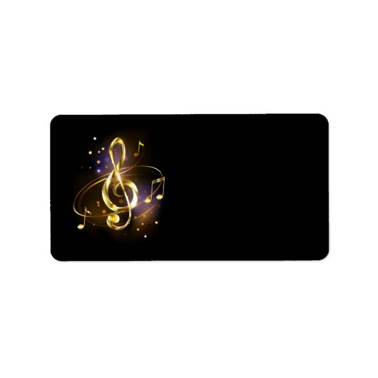 Gouden Sleutel Muziek Etiket (Voorkant)