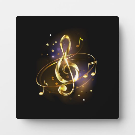Gouden Sleutel Muziek Fotoplaat (Voorkant)