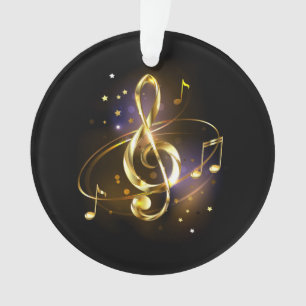 Gouden Sleutel Muziek Ornament