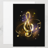 Gouden Sleutel Muziek Save The Date (Voorkant / Achterkant)