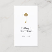 Gouden Sleutel Vastgoed Interieur Designer II Visitekaartje (Voorkant)