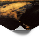 Gouden sluier door Louis Icart Poster (Hoek)