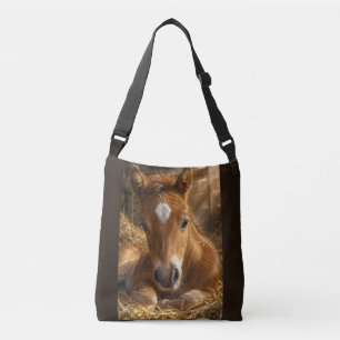 Gouden Sluimering zachte Veulen Crossbody Tas