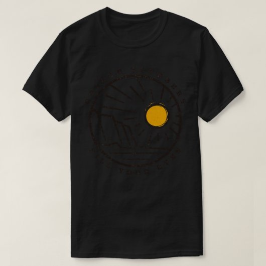 Gouden sluimers vullen je ogen t-shirt (Design voorkant)