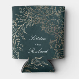 Gouden Smaragd Bloem Krans Smaragd Groene Bruiloft Blikjeskoeler