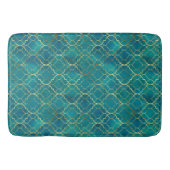 Gouden Smaragd Geometrie Badmat (Voorkant)