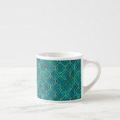 Gouden Smaragd Geometrie Espresso Kop (Rechts)