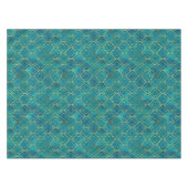 Gouden Smaragd Geometrie Tafelkleed (Voorkant (Horizontaal))