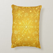 Gouden Sneeuw Accent Kussen (Achterkant (Verticaal))