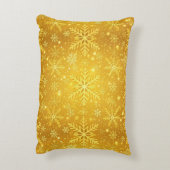 Gouden Sneeuw Accent Kussen (Achterkant (Verticaal))