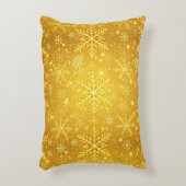 Gouden Sneeuw Accent Kussen (Voorkant(Verticaal))
