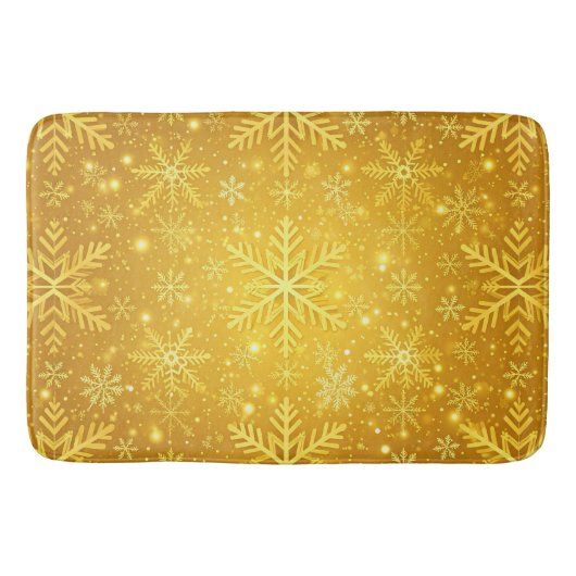 Gouden Sneeuw Badmat (Voorkant)
