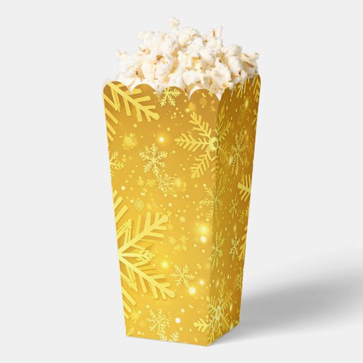 Gouden Sneeuw Bedankdoosjes (Popped)