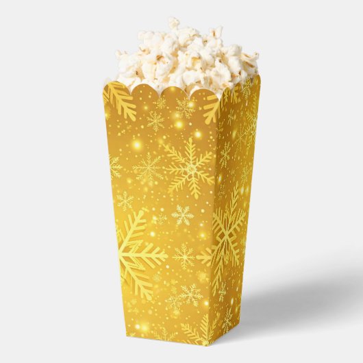 Gouden Sneeuw Bedankdoosjes (Popped)