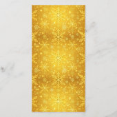 Gouden Sneeuw Bedankkaart (Achterkant)