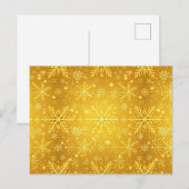 Gouden Sneeuw Briefkaart (Voorkant / Achterkant)