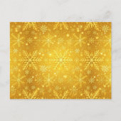 Gouden Sneeuw Briefkaart (Voorkant)