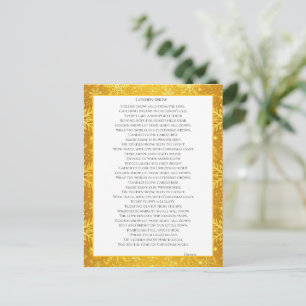 Gouden Sneeuw Briefkaart