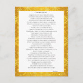 Gouden Sneeuw Briefkaart (Voorkant)