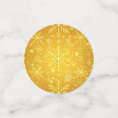 Gouden Sneeuw Confetti (Kleine voorkant)