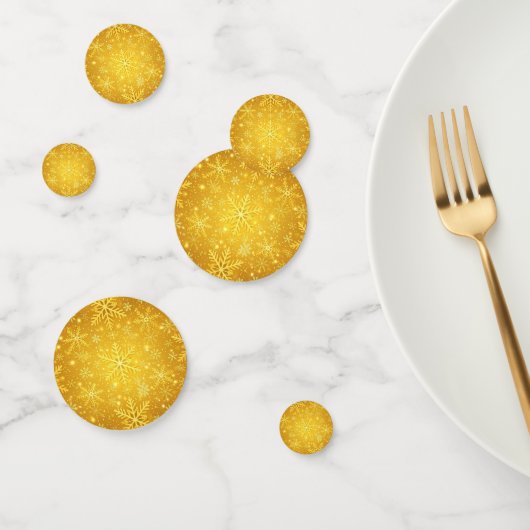 Gouden Sneeuw Confetti (Groep)