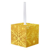 Gouden Sneeuw Decoratie (Achter hoekig)