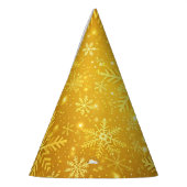 Gouden Sneeuw Feesthoedjes (Links)