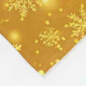 Gouden Sneeuw Fleece Deken (Hoek)