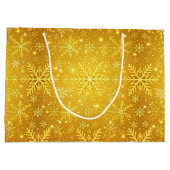 Gouden Sneeuw Groot Cadeauzakje (Achterkant)