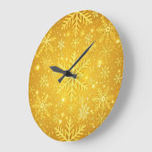Gouden Sneeuw Grote Klok (Hoek)