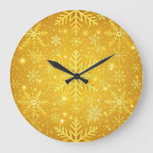 Gouden Sneeuw Grote Klok (Voorkant)