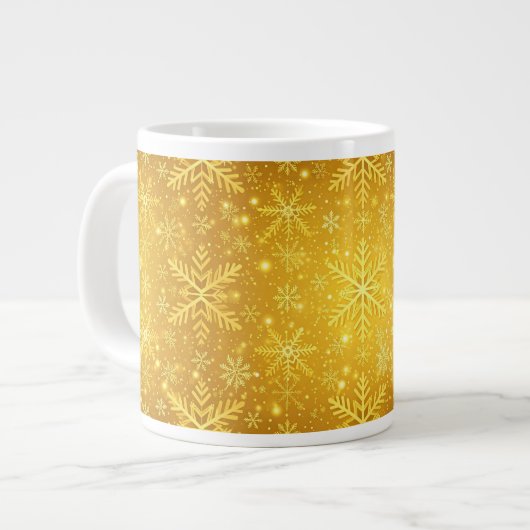 Gouden Sneeuw Grote Koffiekop (Links)
