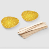 Gouden Sneeuw Handwaaier (Niet-gemonteerd)