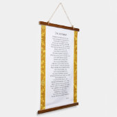 Gouden Sneeuw Hangend Wandkleed (Gebogen)