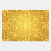 Gouden Sneeuw Inpakpapier Vel (Voorkant 2)