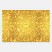 Gouden Sneeuw Inpakpapier Vel (Voorkant)
