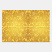 Gouden Sneeuw Inpakpapier Vel (Voorkant 3)