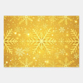 Gouden Sneeuw Inpakpapier Vel (Voorkant 2)