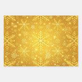 Gouden Sneeuw Inpakpapier Vel (Voorkant)