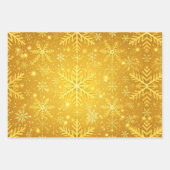 Gouden Sneeuw Inpakpapier Vel (Voorkant 3)