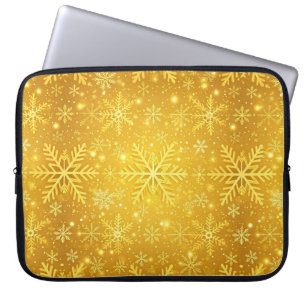 Gouden Sneeuw Laptop Sleeve